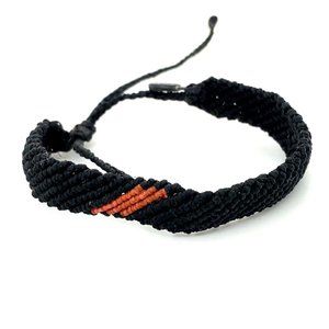 ❌ Vida Black with Orange Braid Bracelet